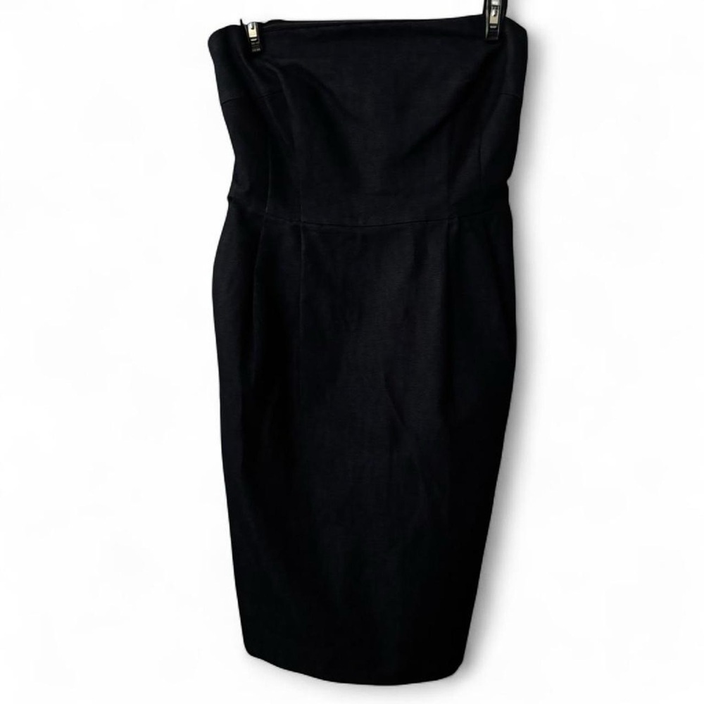Express Dark Denim Strapless Dress